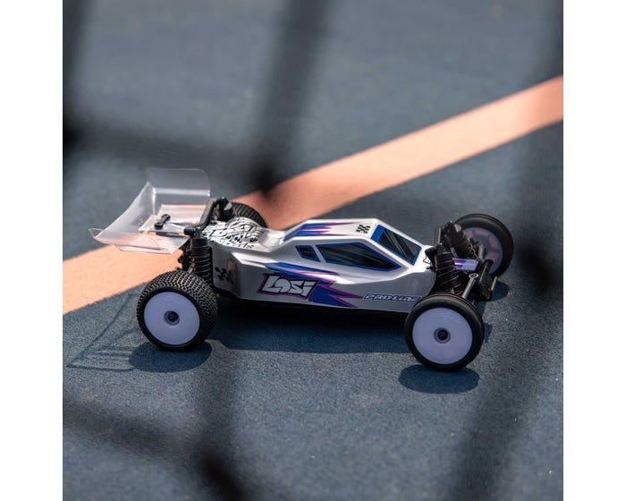 LOS00007T2 Losi 1/24 Micro-B 2WD Buggy RTR, Silver Losi