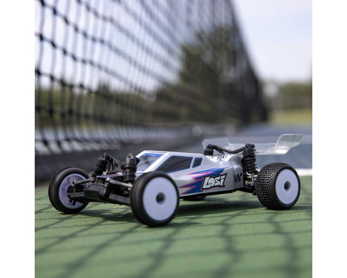 LOS00007T2 Losi 1/24 Micro-B 2WD Buggy RTR, Silver Losi