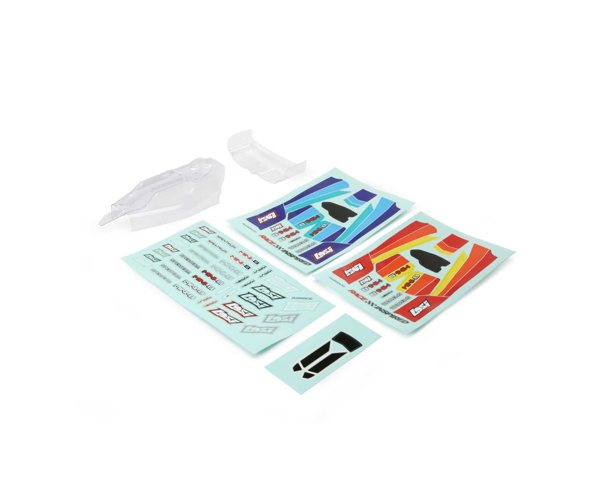 LOS210033 Losi Lightweight Body and Wing, Clear, Mini-B Losi