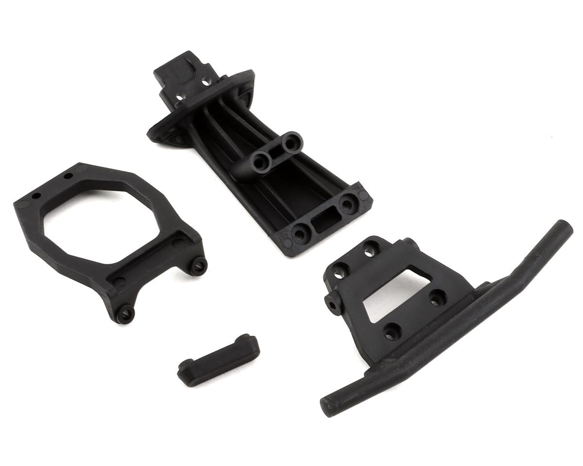 LOS231086 Losi Front Bumper, Brace and Skid Plate, Hammer Rey Losi