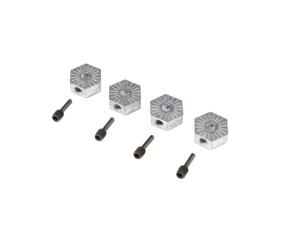 LOS242053 Losi 17mm Hex Adapter with Screw Pin, 4pcs, LMT Losi