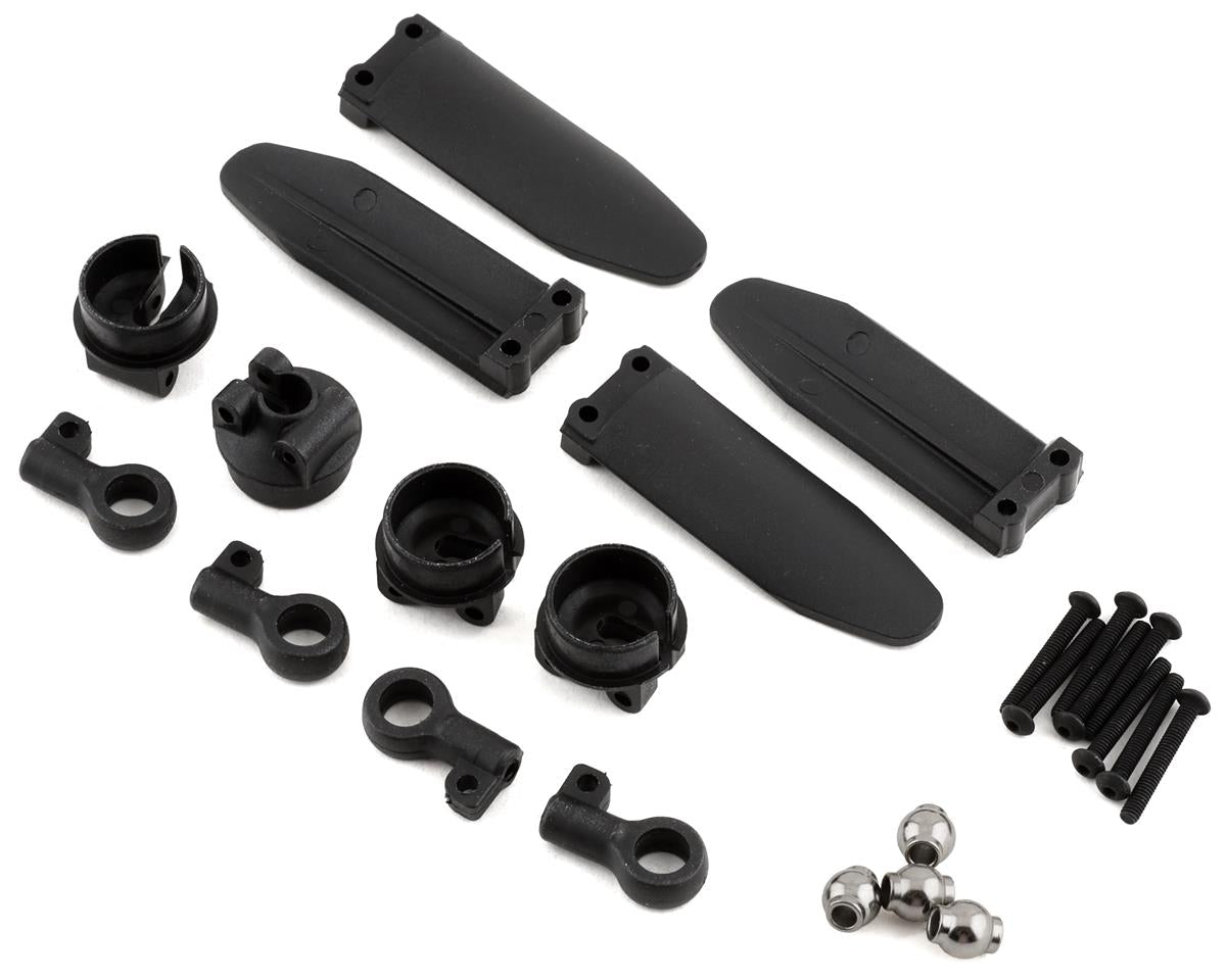 LOS243020 Losi Shock Rod End and Guard, 4pcs, LMT Mega Losi