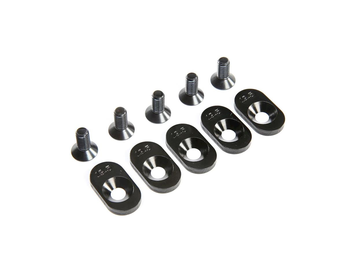 LOS252102 Losi Engine Mount Insert and Screws, Black, 19.5T, 5ive-T 2.0 Losi