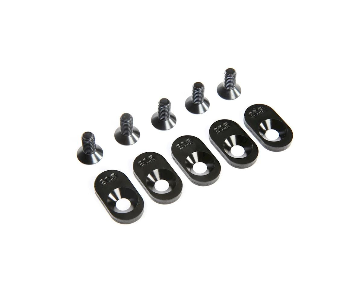 LOS252104 Losi Engine Mount Insert and Screws, Black, 20.5T, 5ive-T 2.0 Losi