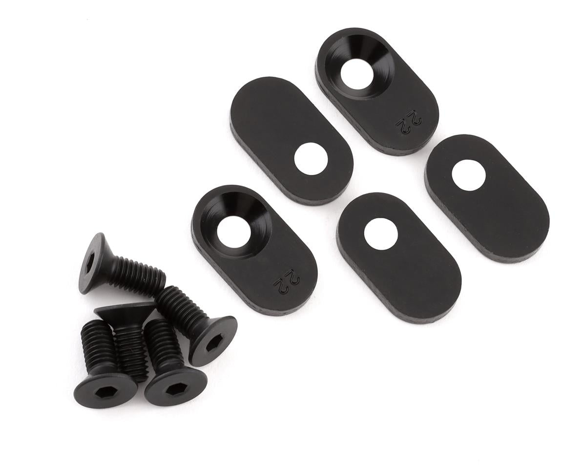 LOS252107 Losi Engine Mount Insert and Screws, Black, 22T, 5ive-T 2.0 Losi