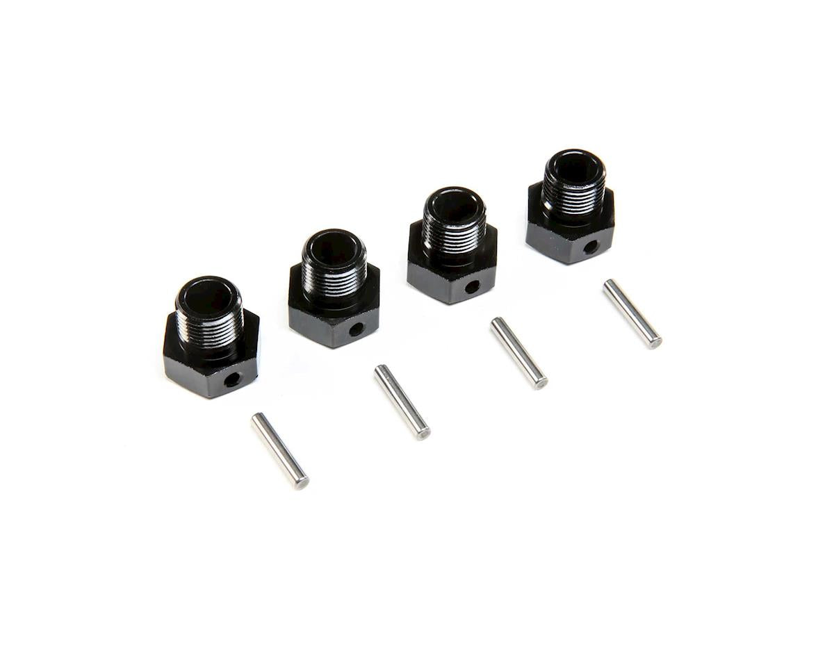 LOS252129 Losi 17mm Wheel Hex, Black, 4pcs, SBR 2.0 Losi