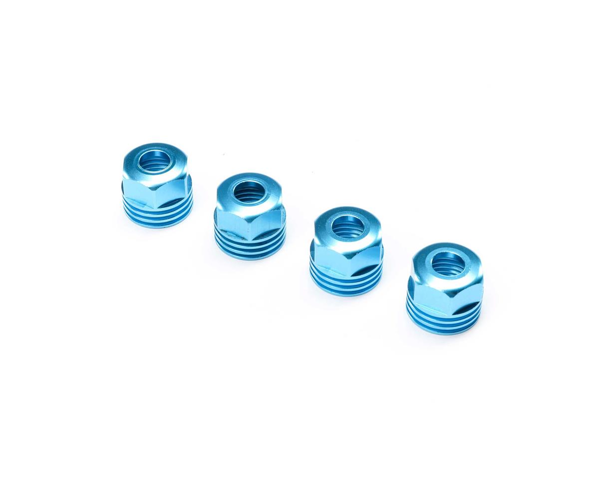 LOS253032 Losi Aluminium Lower Shock Caps, King Blue, 4pcs, SBR 2.0 Losi