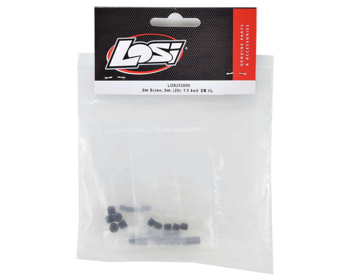 LOS255000 Losi Set Screw Set, 20pcs, DBXL 2.0, DBXL-E 2.0 Losi