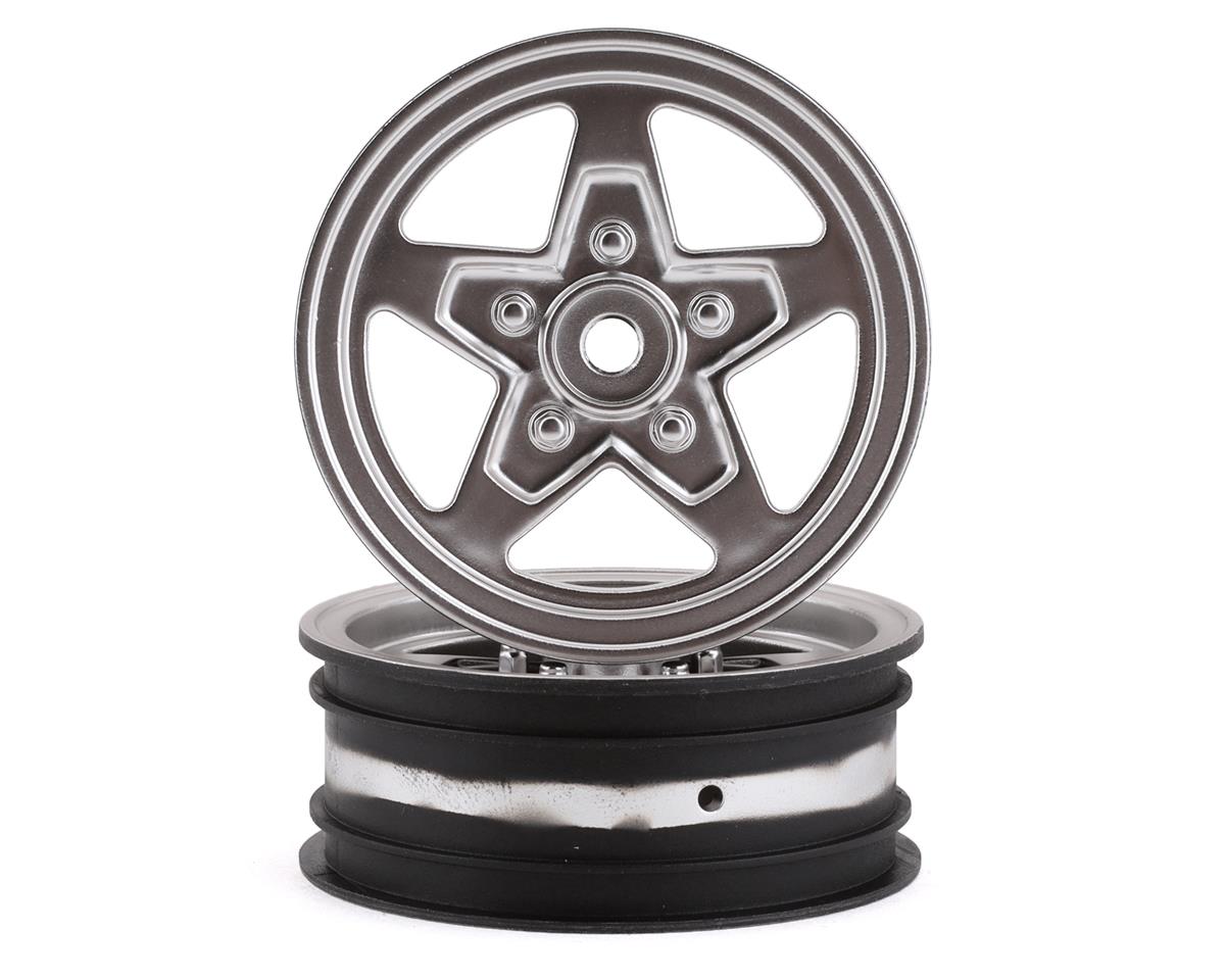 LOS43047 Losi Satin Chrome Front Wheel, 2pcs, 22S Drag Losi