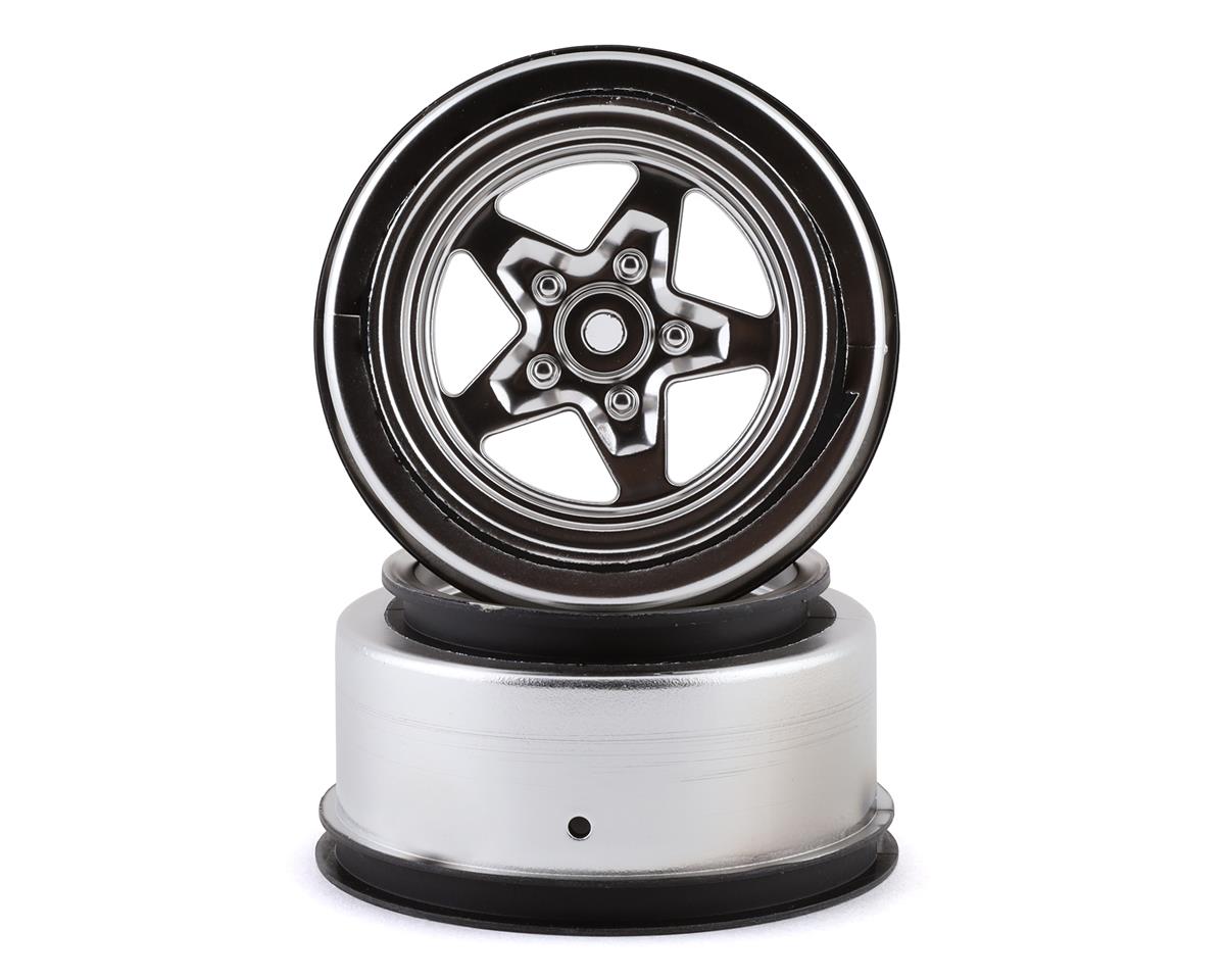 LOS43048 Losi Satin Chrome Rear Wheel, 2pcs, 22S Drag Losi