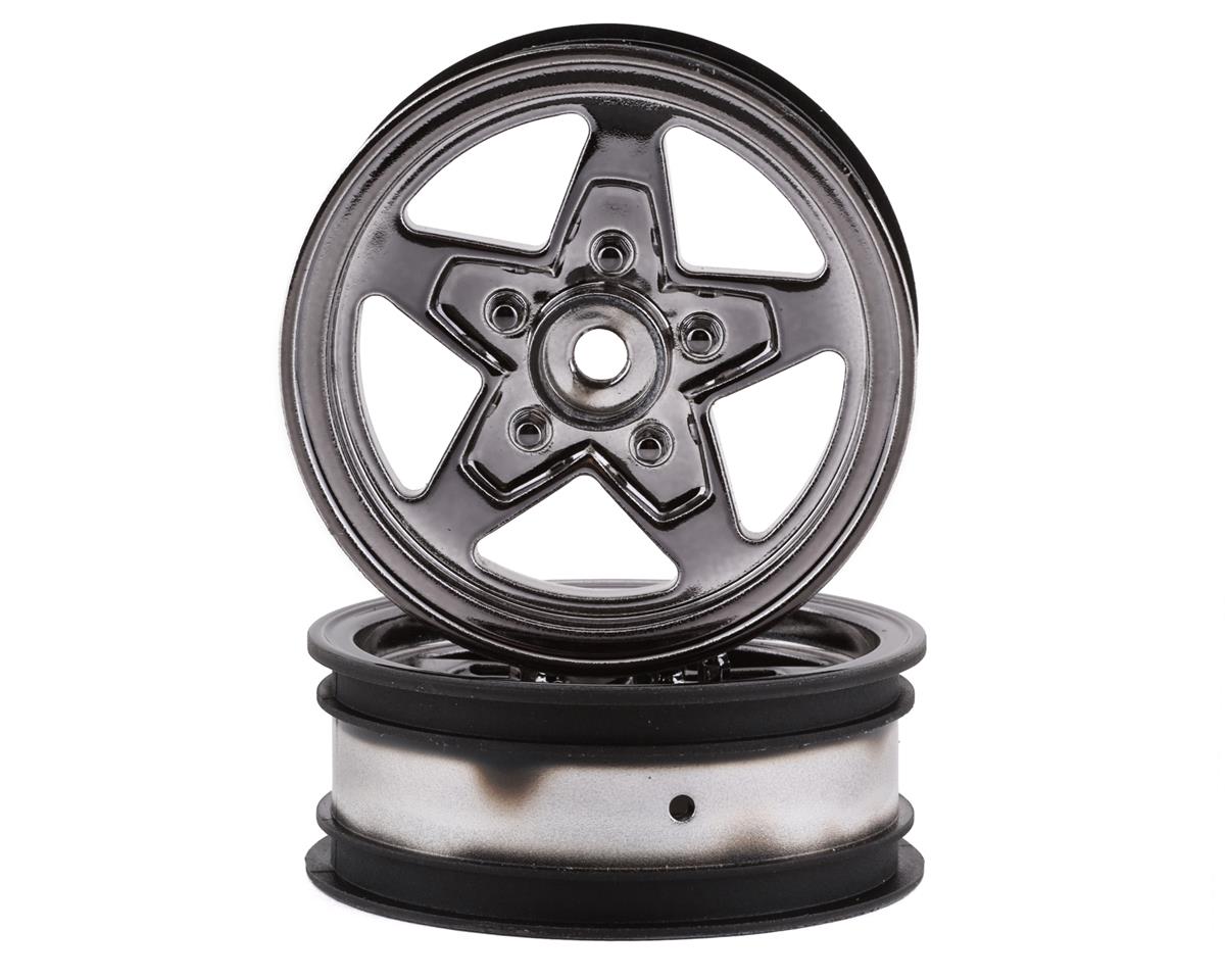 LOS43049 Losi Black Chrome Front Wheel, 2pcs, 22S Drag Losi