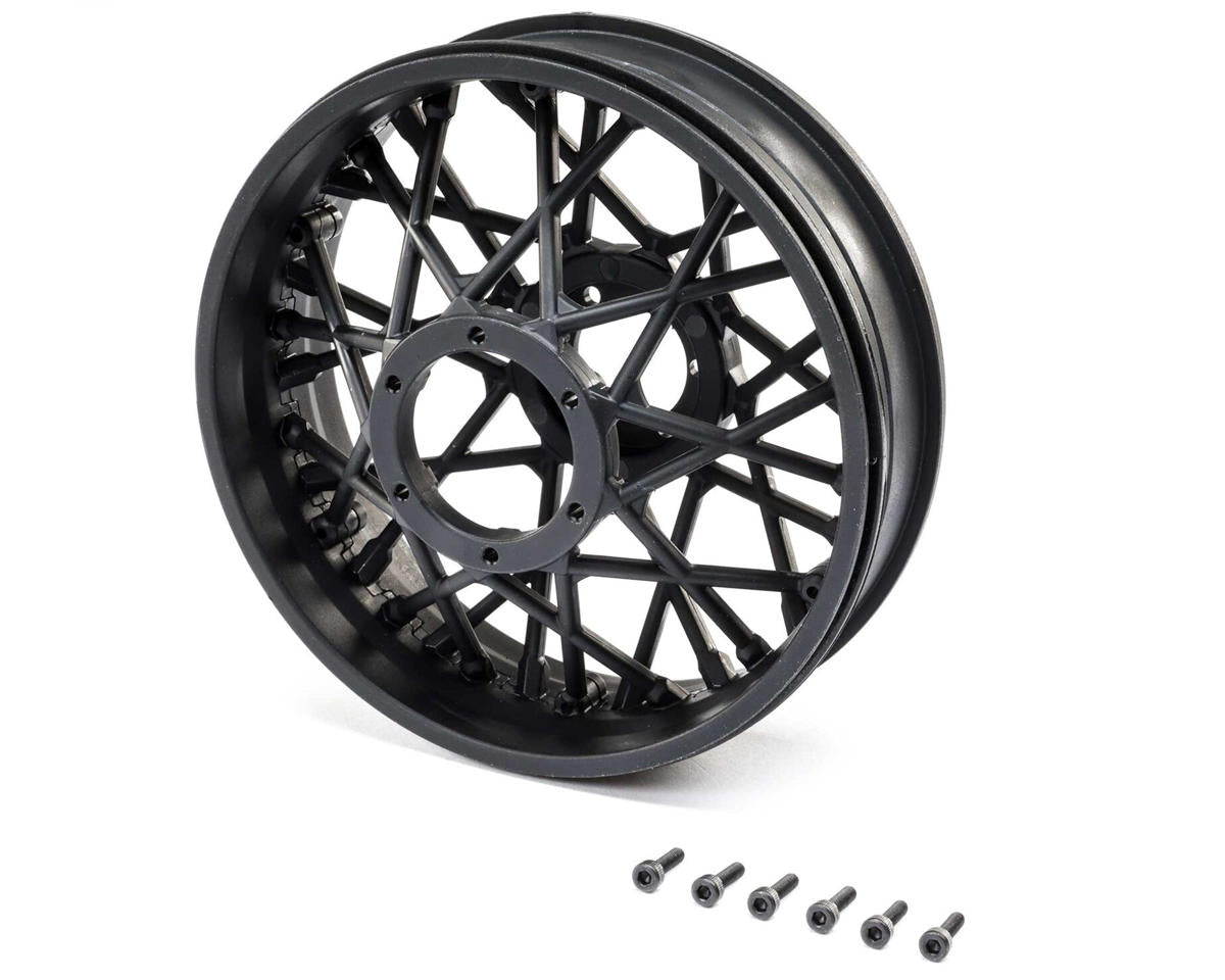 LOS46001 Losi Rear Black Wheel Set, ProMoto-MX Losi
