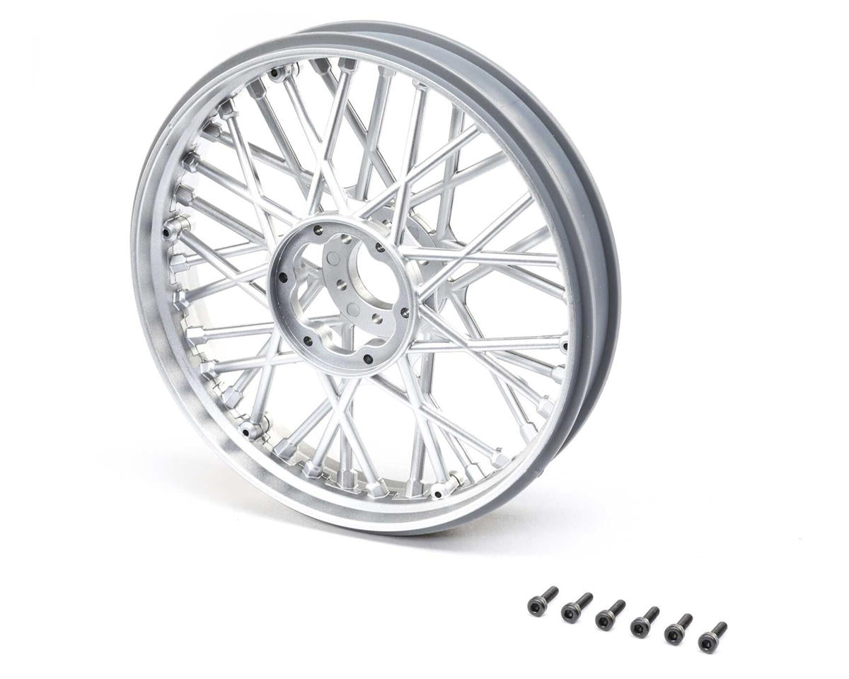 LOS46002 Losi Front Satin Chrome Wheel Set, ProMoto-MX Losi