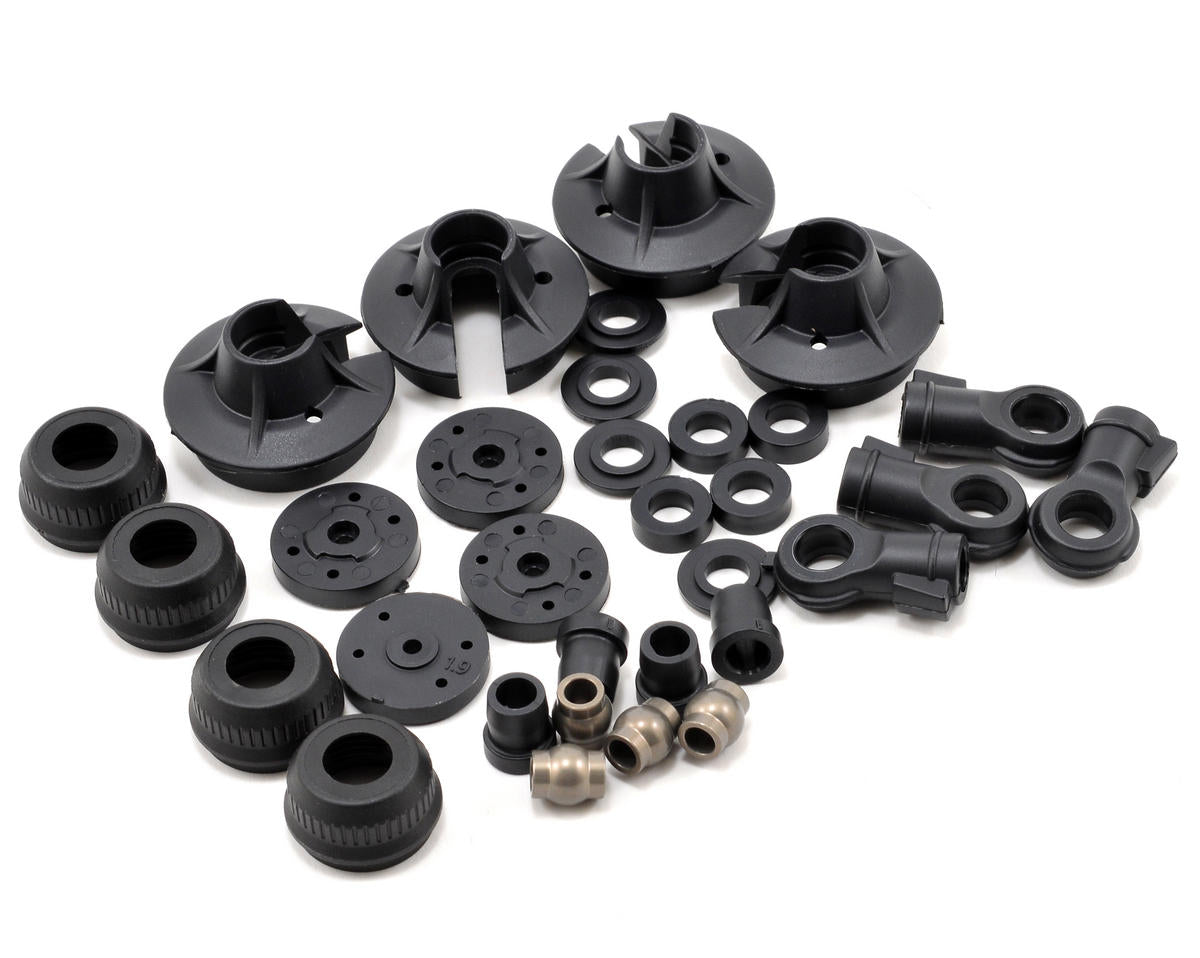 LOSB2855 Losi Shock Plastics & Balls (4) 5TT Losi