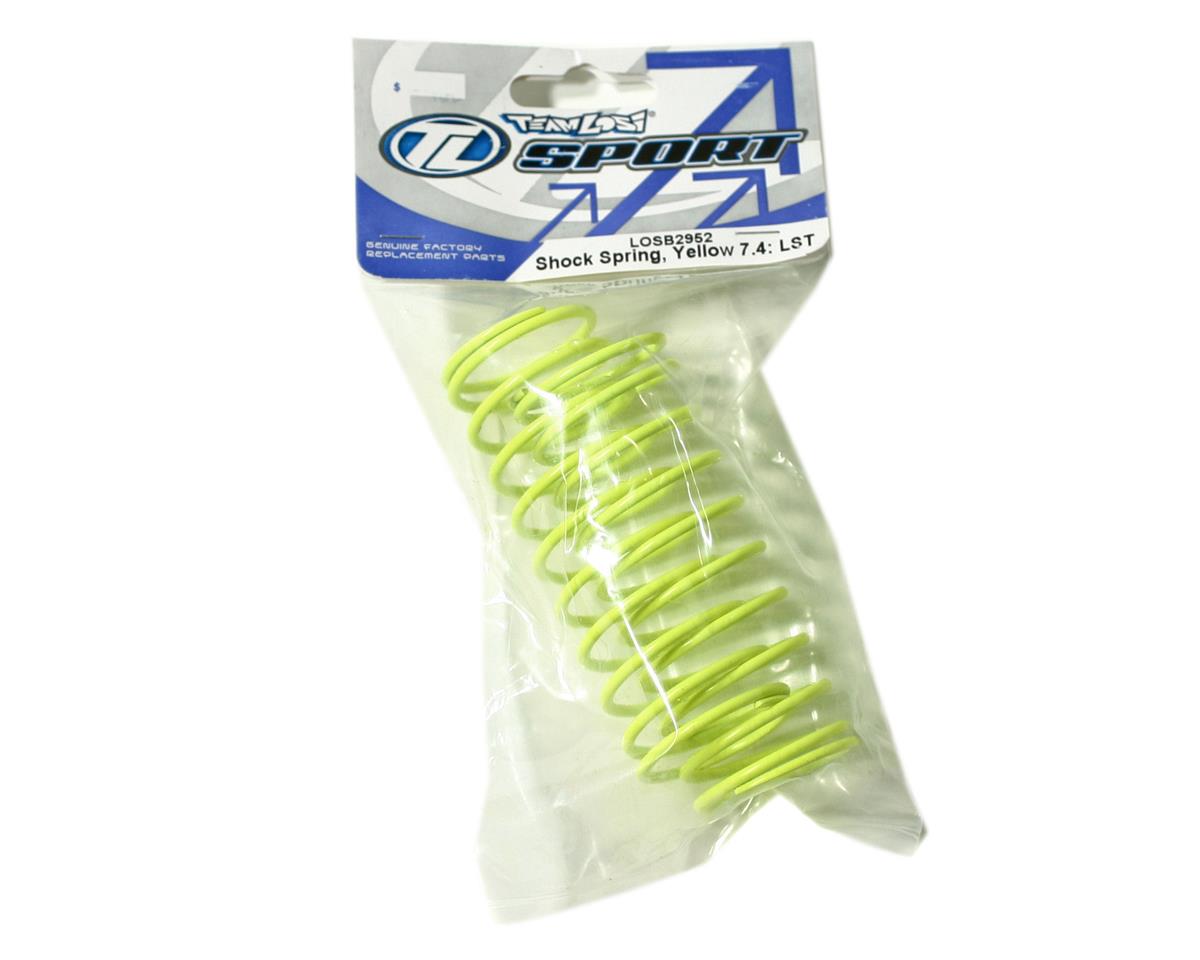 LOSB2952 Losi Shock Spring, Yellow 7.4 (pr), LST, LST2, AFT, MGB Losi