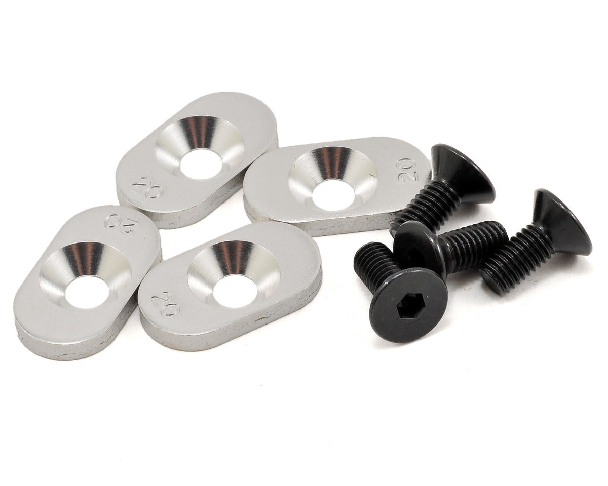 LOSB5802 Losi Engine Mount Inserts and Screws, 20T , 4pcs, 5-T Losi