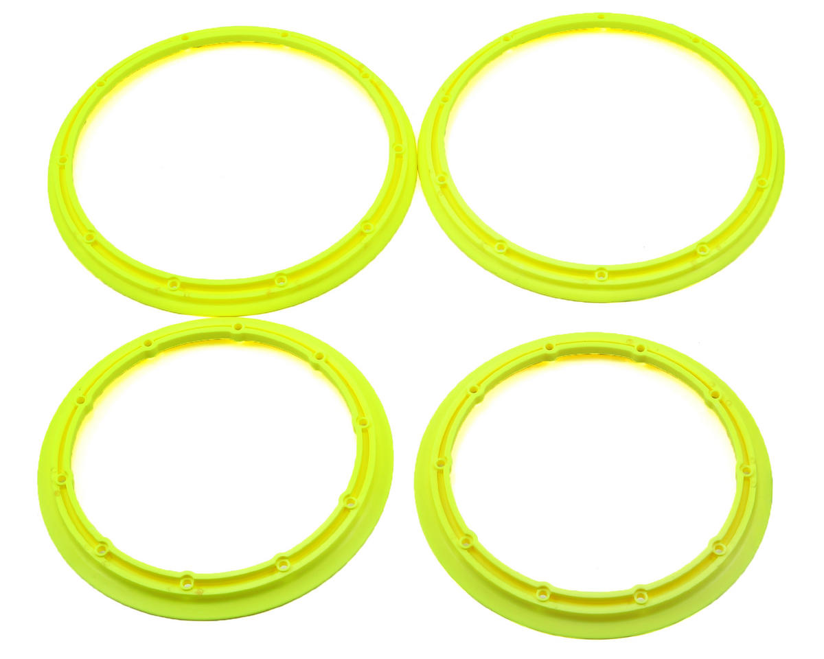LOSB7037 Losi Beadlock Set, Inner & Outer Yellow (2)- 5T Losi