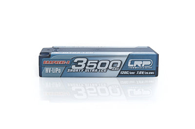 LRP-430287 LRP HV Ultra LCG Stock Spec Shorty GRAPHENE-3 3500mAh Hardcase Akku - 7.6V LiPo - 130C/65C LRP