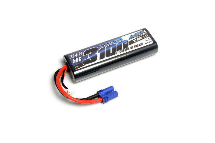 LRP-430413E LRP ANTIX 3100mAh - 7.4V - 50C LiPo Battery - Car Stickpack Hardcase - EC5-Plug LRP