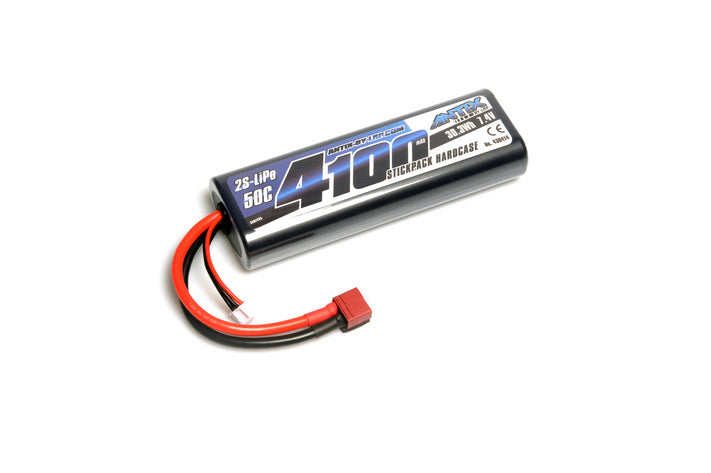 LRP-430414U LRP ANTIX 4100mAh - 7.4V - 50C LiPo Battery - Car Stickpack Hardcase - Deans Plug LRP