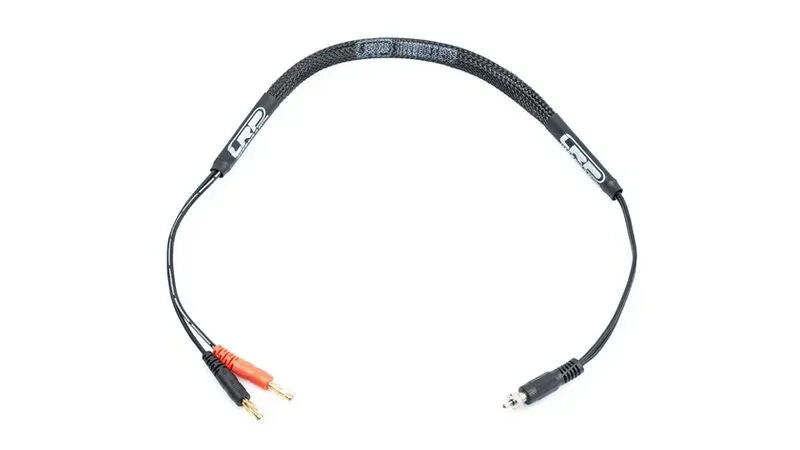 LRP Charging Lead - 50cm - 4mm - Glow Plug Igniter