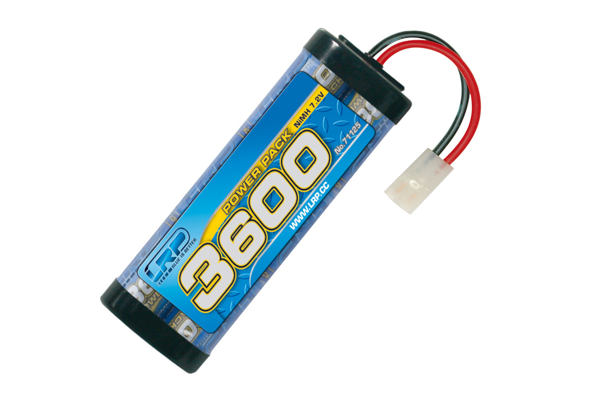 LRP Power Pack 3600 - 7.2V - 6-cell - Tamiya/JST plug - NiMH Stickpack LRP-71125