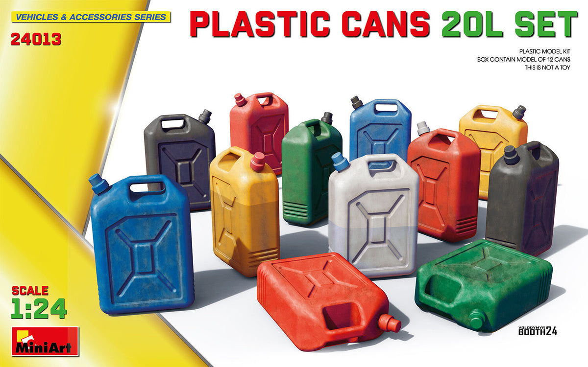 MiniArt 1/24 Plastic Cans 20L Set Plastic Model Kit MA24013