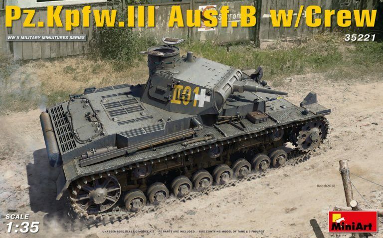 MiniArt 1/35 Pz.Kpfw.3 Ausf.B w/Crew Plastic Model Kit