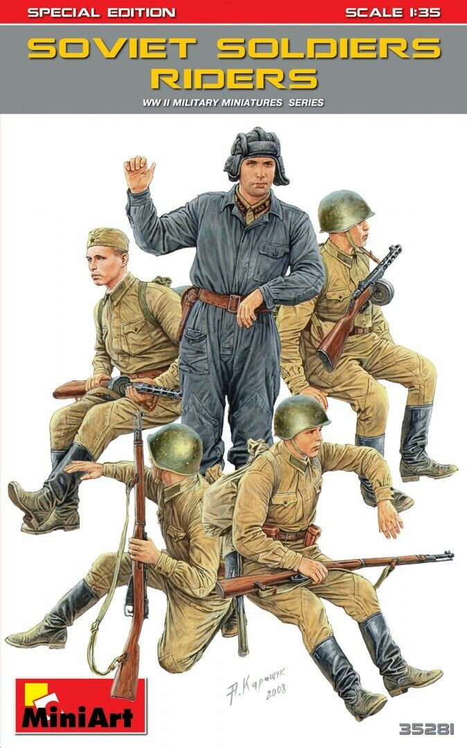 MiniArt 1/35 Soviet Soldiers Riders. Special Edition Plastic Model Kit