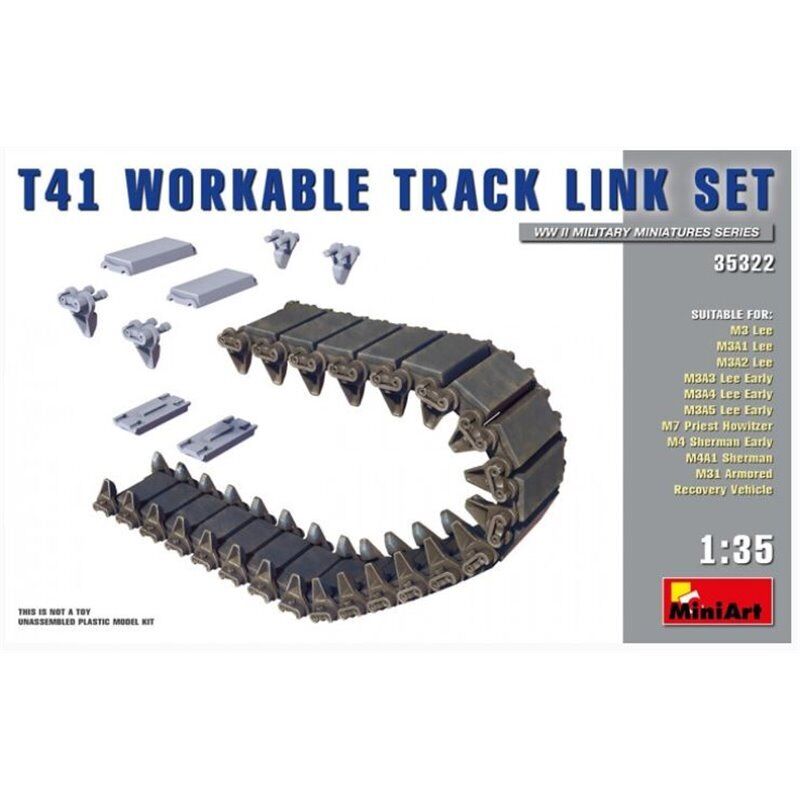 MiniArt 1/35 T41 Workable Track Link Set Plastic Model Kit MA35322