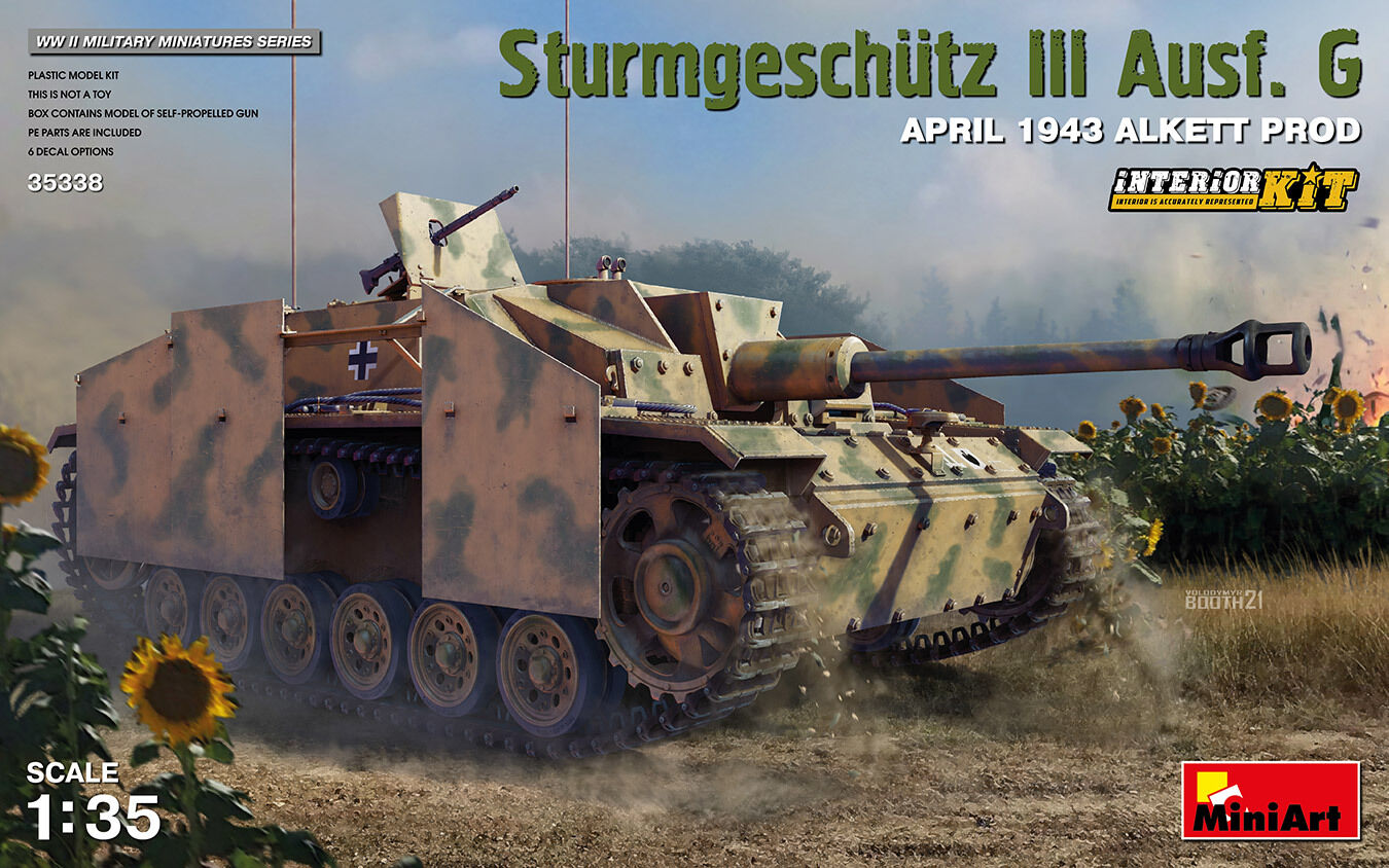 MiniArt 1/35 Sturmgeschutz III Ausf. G April 1943 Alkett Prod. Interior Kit Plastic Model Kit