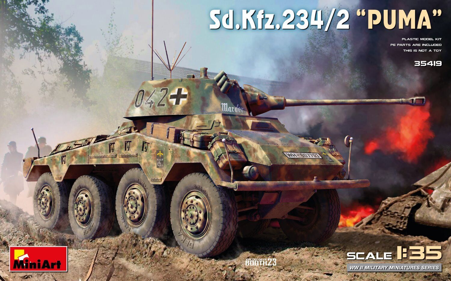 MiniArt 1/35 Sd.Kfz.234/2 Puma€ Plastic Model Kit
