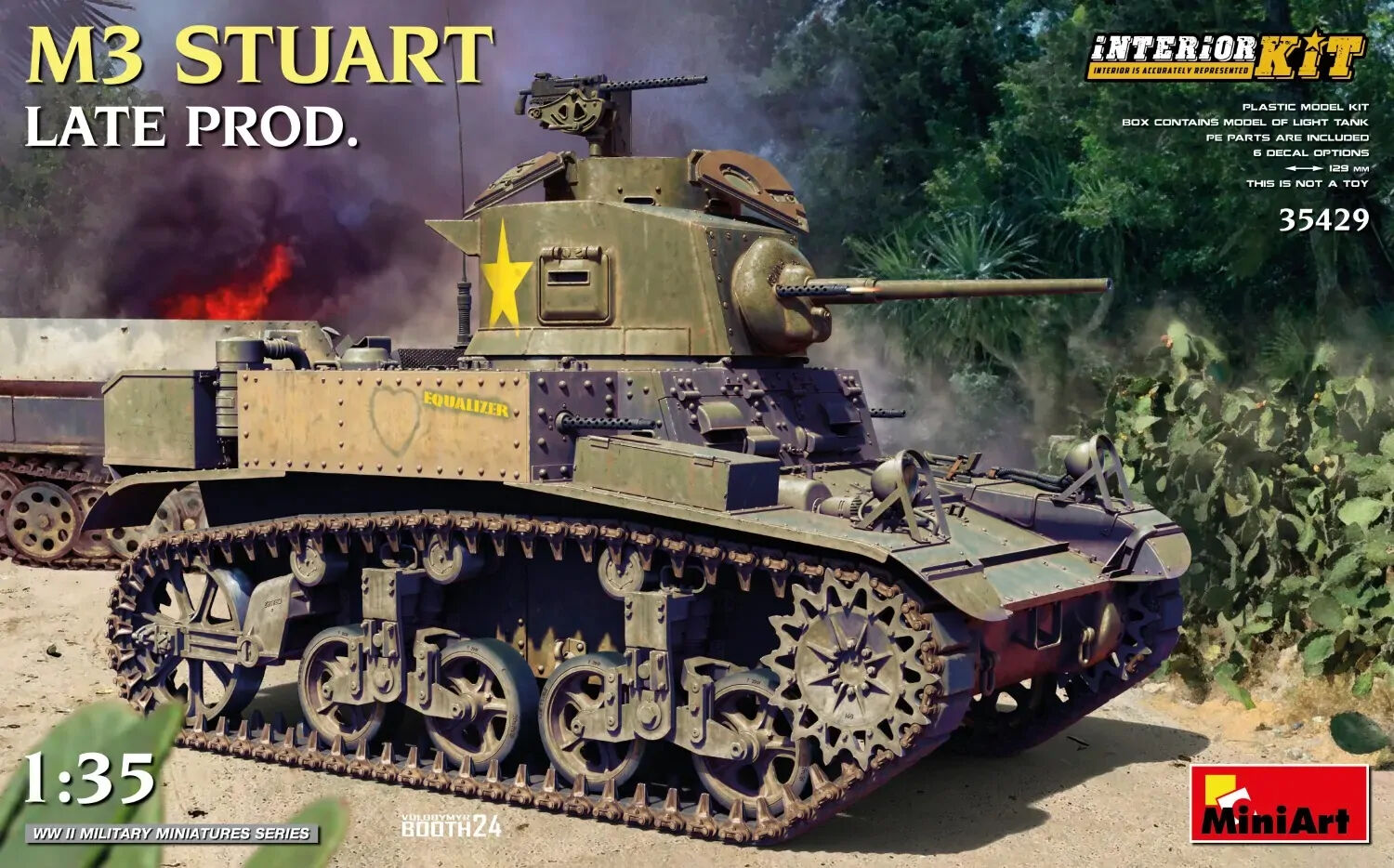 MiniArt 1/35 M3 Stuart Late Prod. Interior Kit Plastic Model Kit