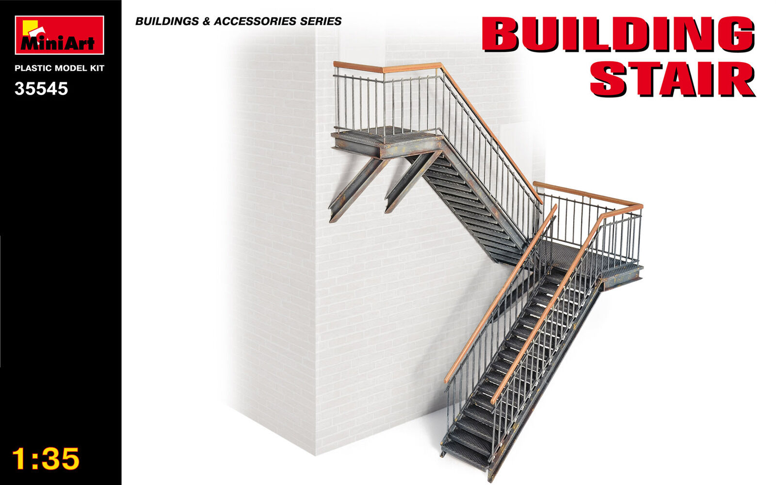 MiniArt 1/35 Building stairs Plastic Model Kit