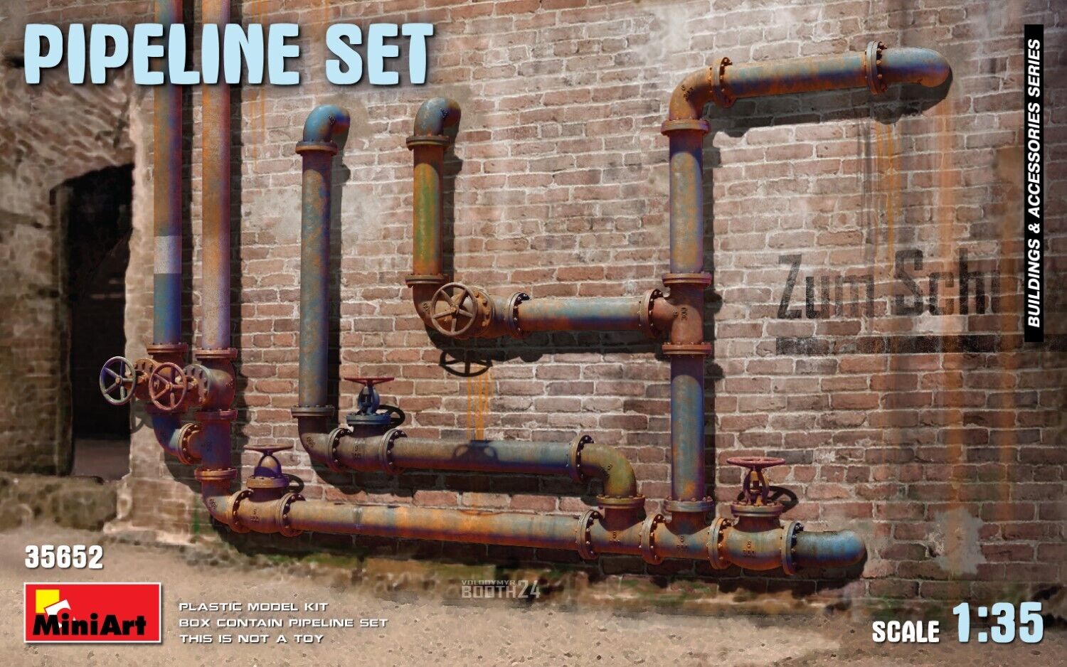 MiniArt 1/35 Pipeline Set Plastic Model Kit