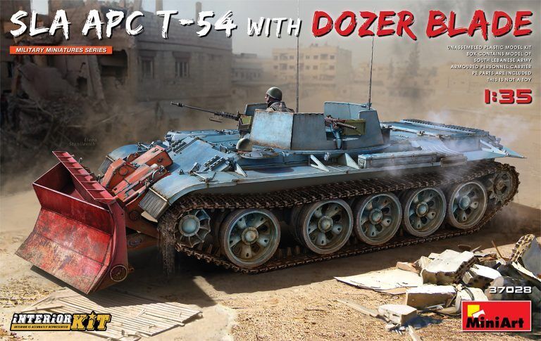 MiniArt 1/35 SLA APC T-54 w/Dozer Blade. Interior Kit Plastic Model Kit MA37028