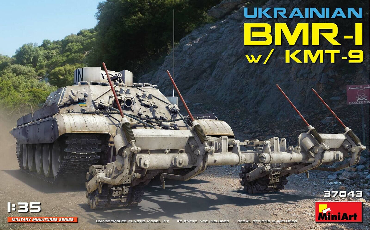 MiniArt 1/35 Ukrainian BMR-1 w/KMT-9 Plastic Model Kit MA37043
