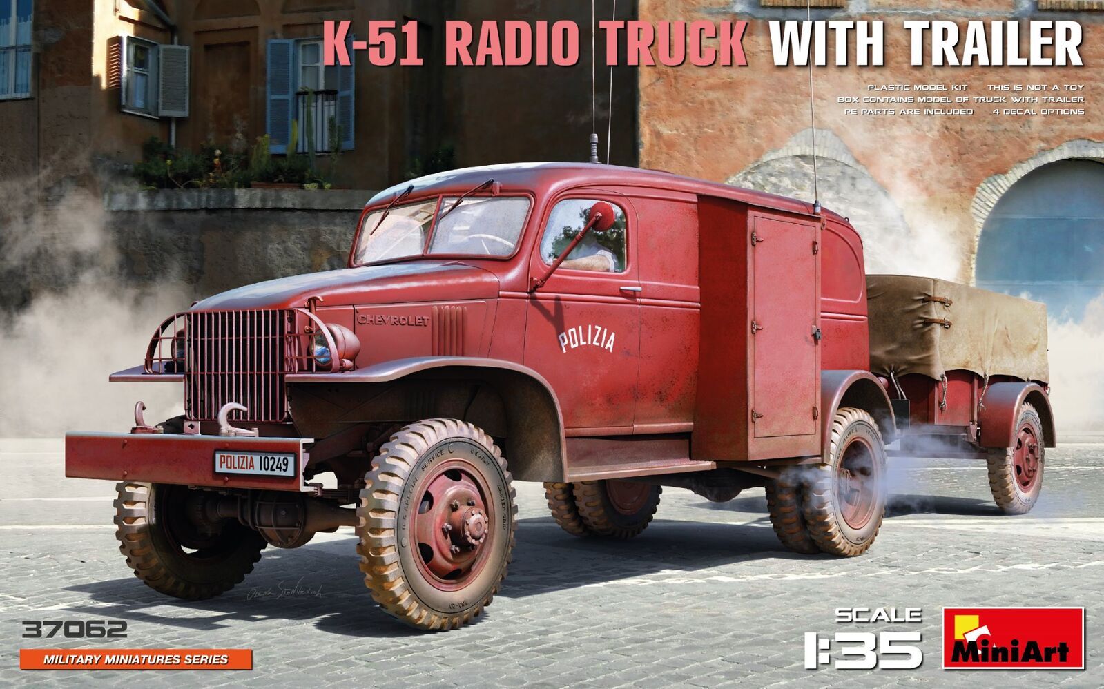 MiniArt 1/35 K-51 Radio Truck w/ Trailer Plastic Model Kit
