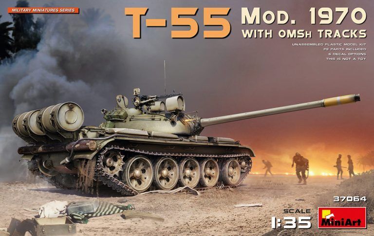 MiniArt 1/35 T-55 Mod. 1970 w/OMSh Tracks Plastic Model Kit