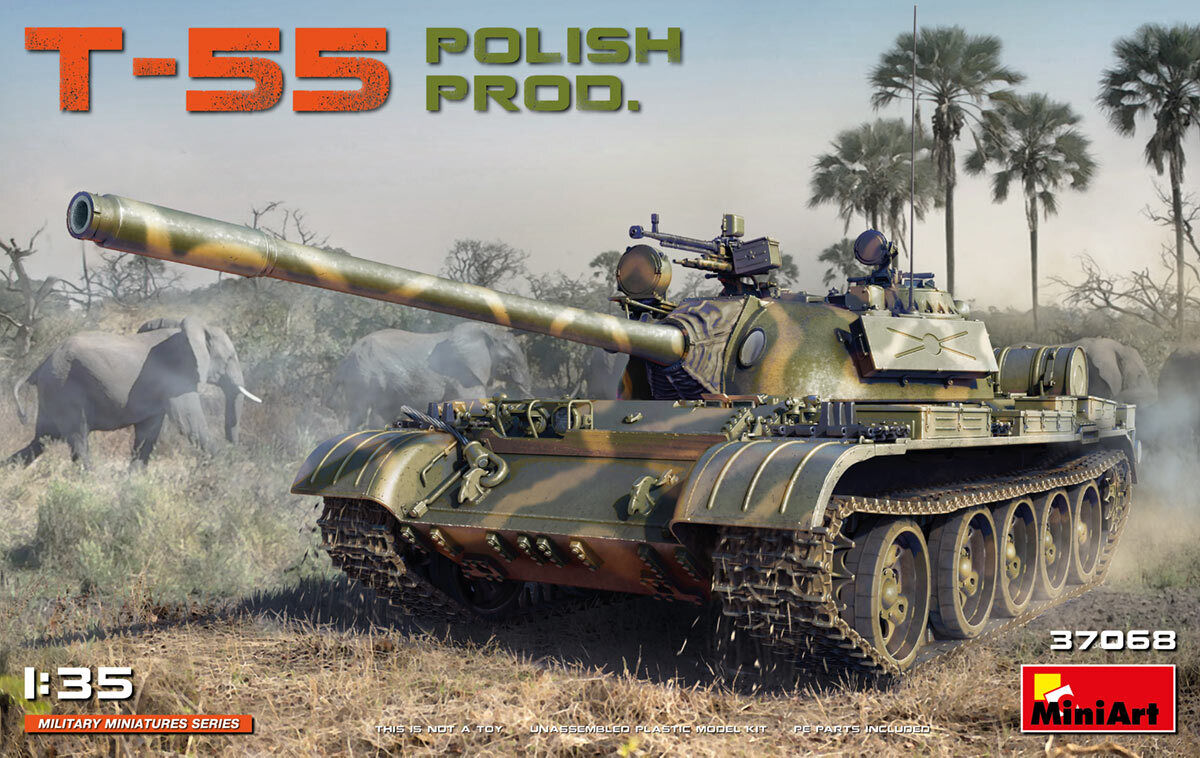 MiniArt 1/35 T-55 Polish Prod. Plastic Model Kit