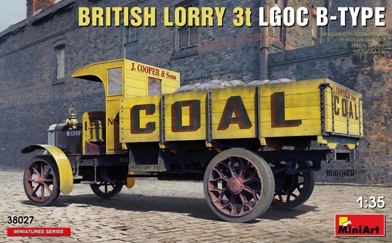 MiniArt 1/35 British Lorry LGOC 3t B-Type Plastic Model Kit