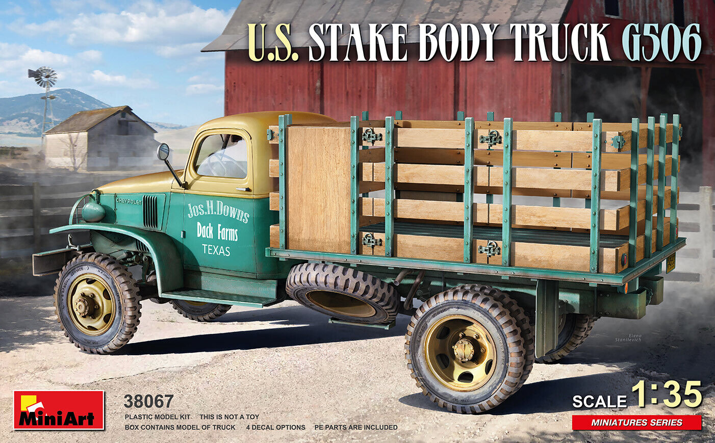 MiniArt 1/35 U.S. Stake Body Truck G506 Plastic Model Kit