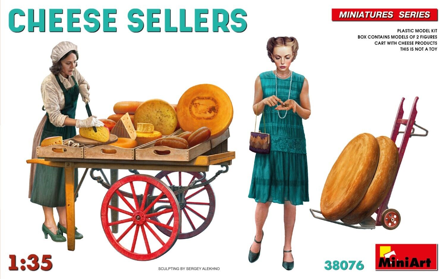 MiniArt 1/35 Cheese Sellers Plastic Model Kit