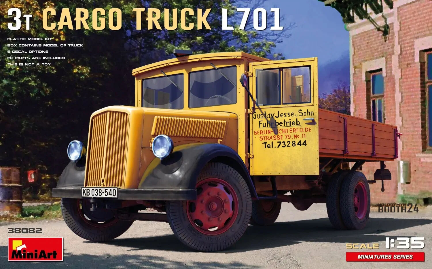 MiniArt 1/35 3t Cargo Truck L701 Plastic Model Kit