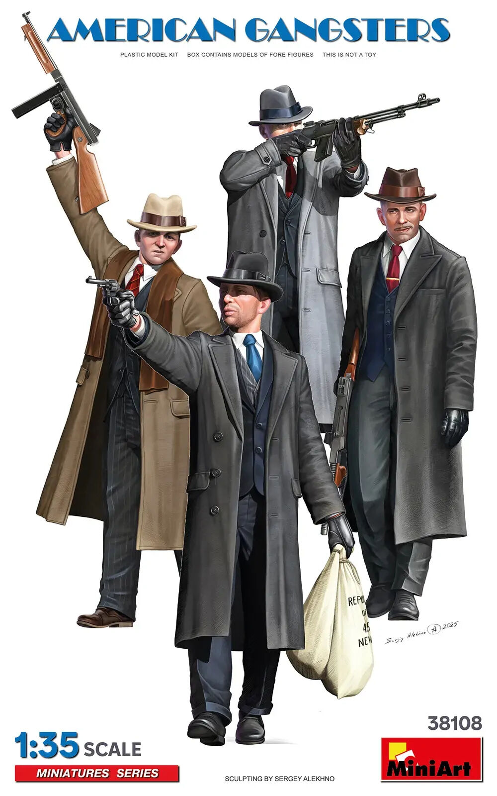 MiniArt 1/35 American Gangsters Plastic Model Kit