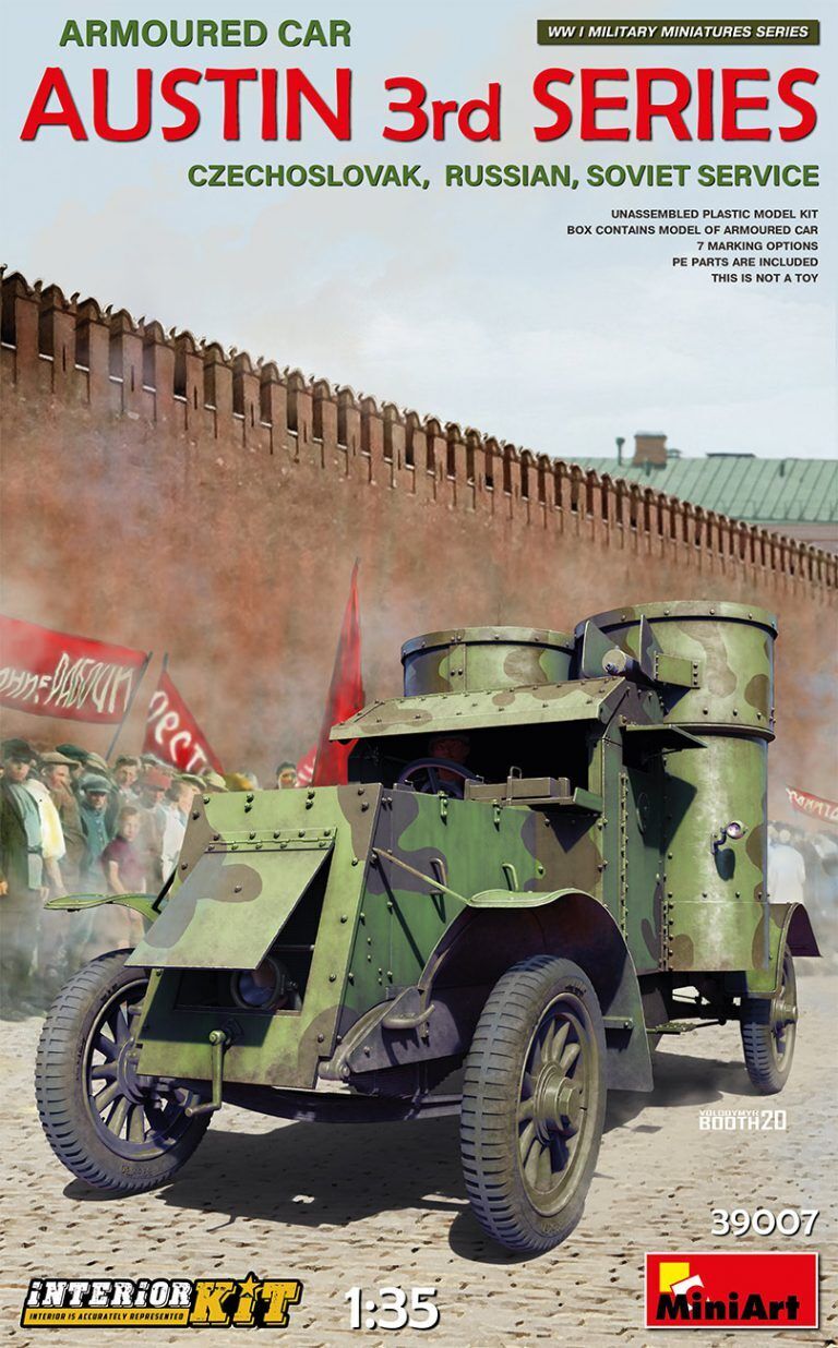 MiniArt 1/35 Austin Armoured Car 3rd Series: Czechoslovak. Russian. Soviet Service. Interior Kit Plastic Model Kit MA39007