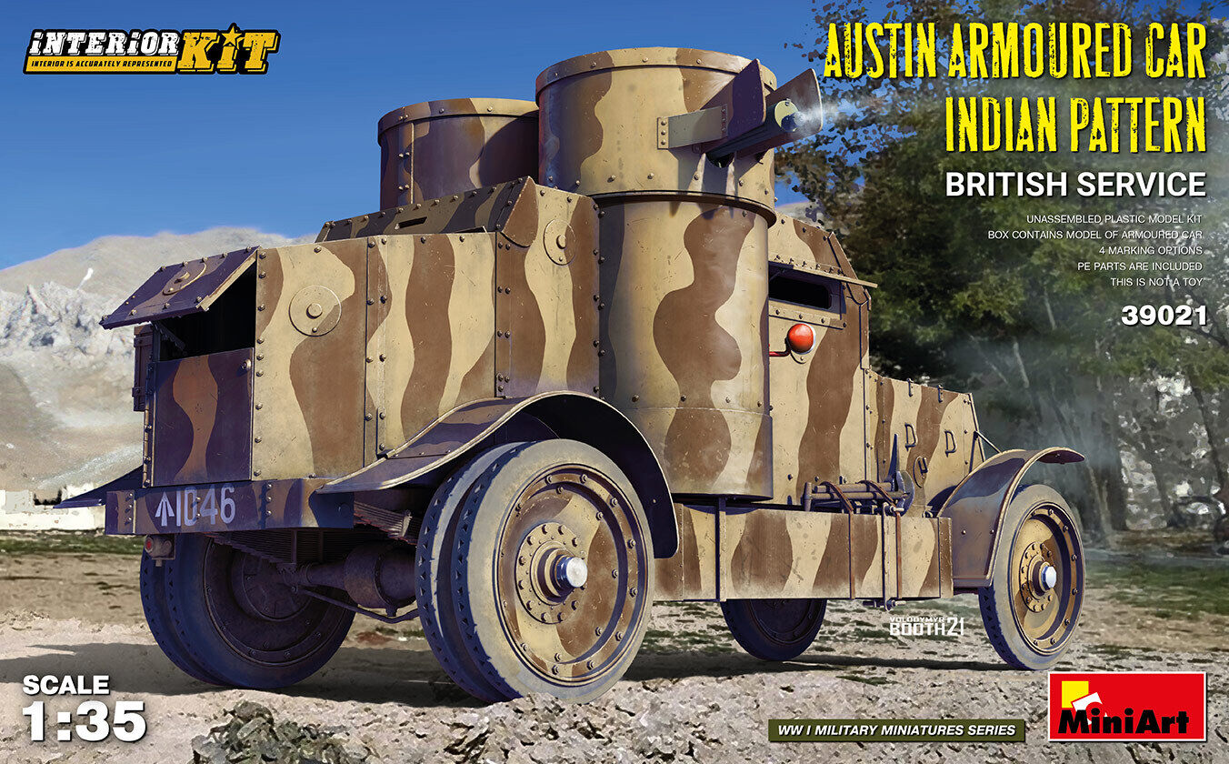 MiniArt 1/35 AUSTIN ARMOURED CAR INDIAN PATTERN. BRITISH SERVICE. INTERIOR KIT Plastic Model Kit