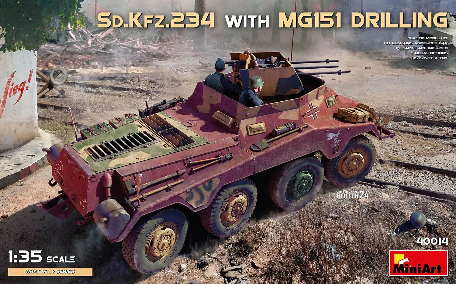 MiniArt 1/35 Sd.Kfz.234 with MG151 Drilling Plastic Model Kit