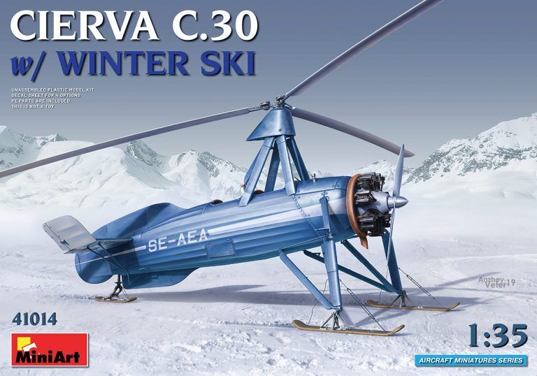MiniArt 1/35 Cierva C.30 with Winter Ski Plastic Model Kit