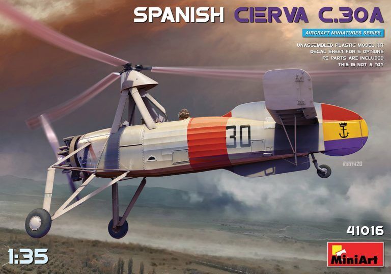 MiniArt 1/35 Spanish Cierva C.30A Plastic Model Kit
